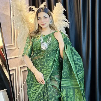 Indian traditional Jamdani - ATJ2