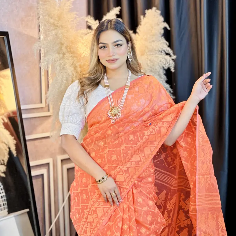 Indian traditional Jamdani - ATJ1