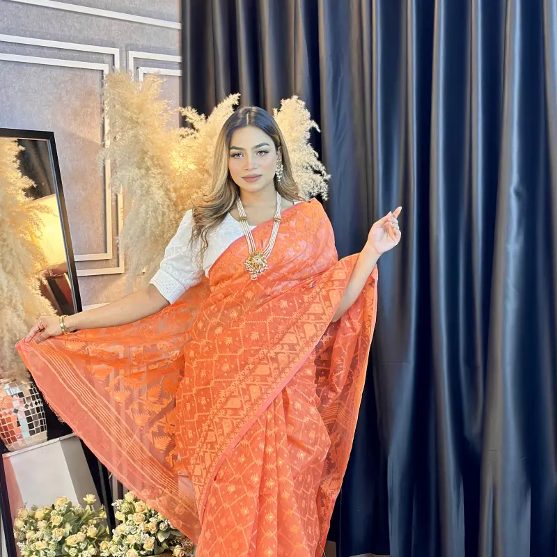 Indian traditional Jamdani - ATJ1