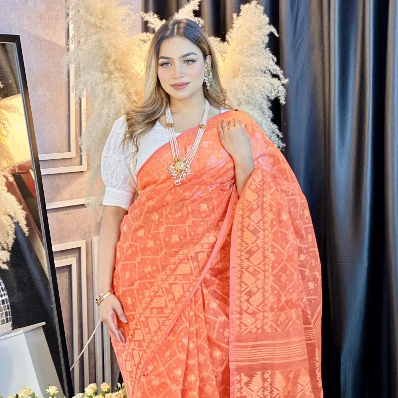 Indian traditional Jamdani - ATJ1