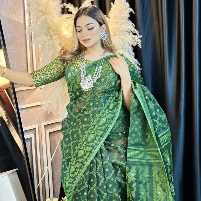 Indian traditional Jamdani - ATJ2