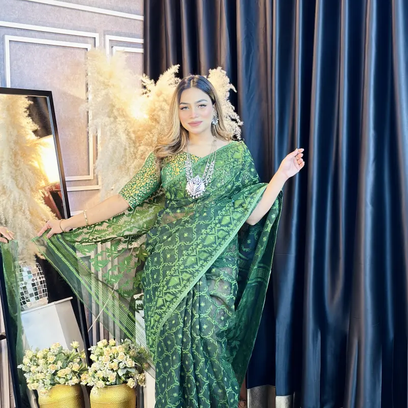 Indian traditional Jamdani - ATJ2