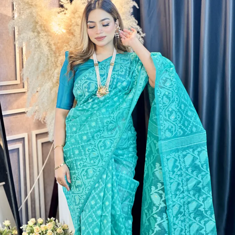 Indian traditional Jamdani - ATJ3