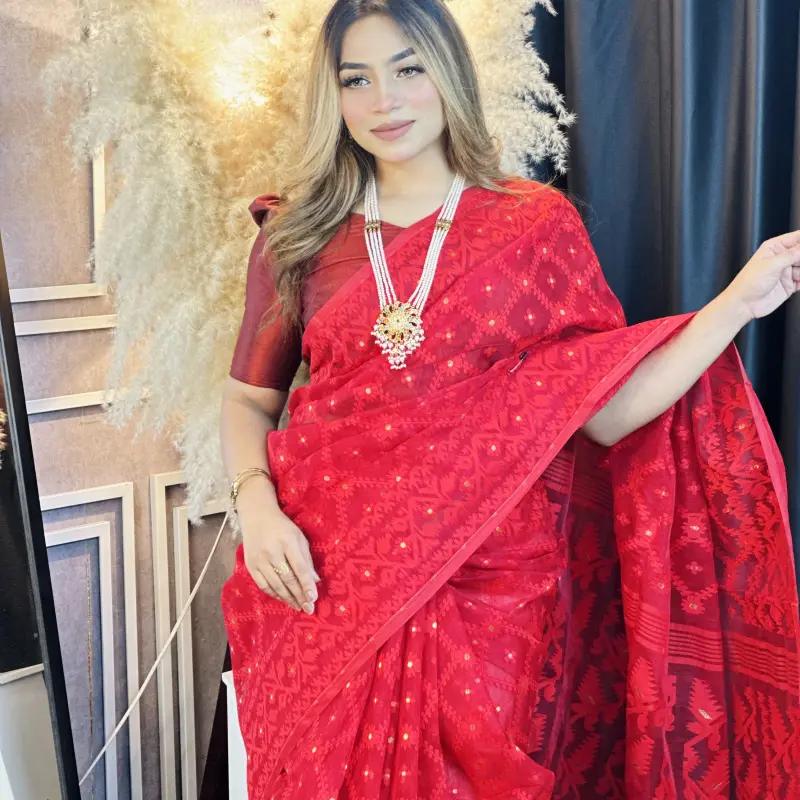 Indian traditional Jamdani - ATJ4