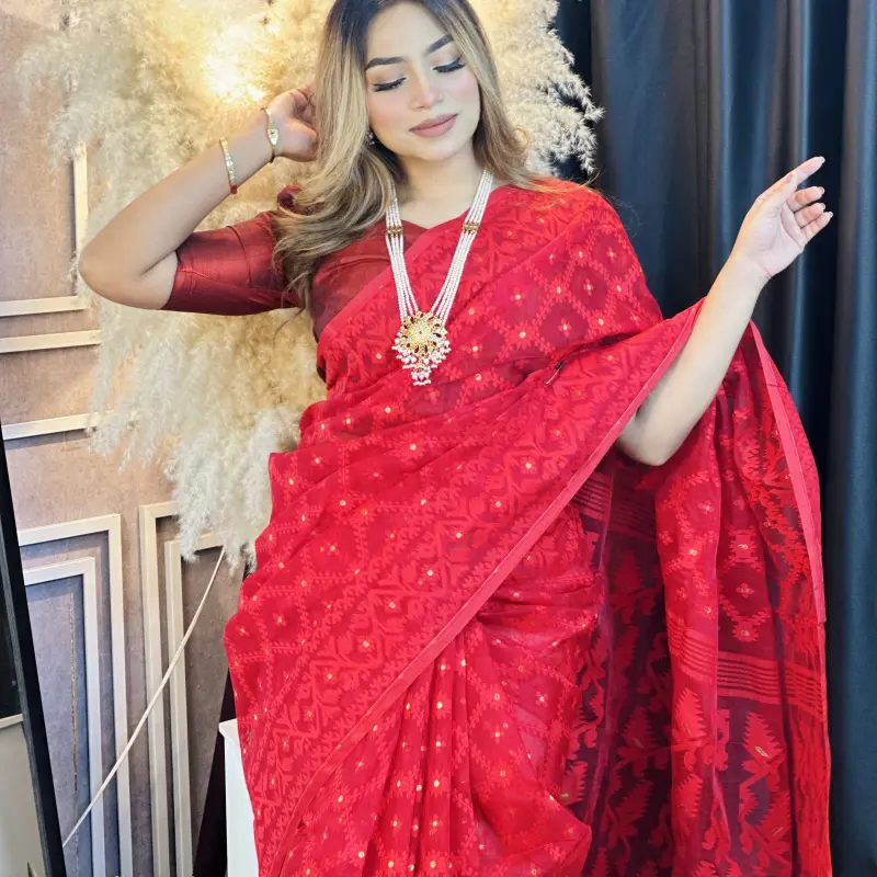 Indian traditional Jamdani - ATJ4