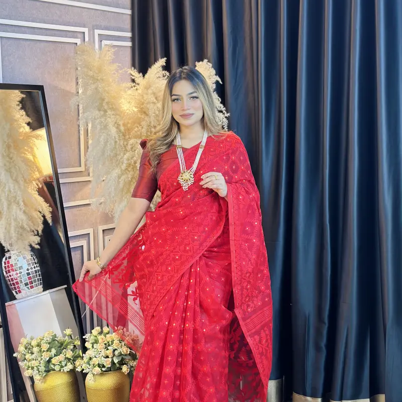 Indian traditional Jamdani - ATJ4